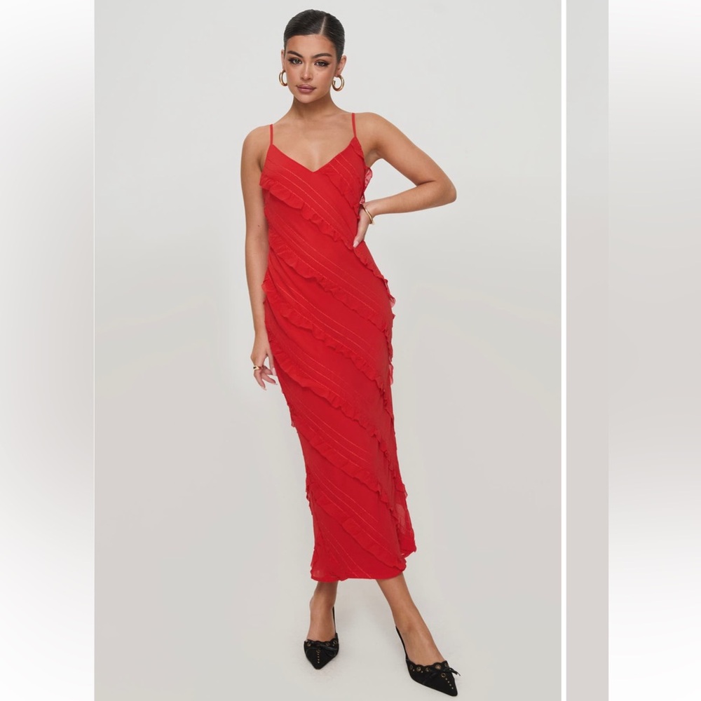 Princess Polly Vibrant Red Maxi Dress